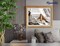 Figured'Art Paint by Numbers for Adults with Frame Rest facing the Sea 16"x20" - Craft Art Painting DIY Kit Canvas Already Stretched on a Wooden Frame